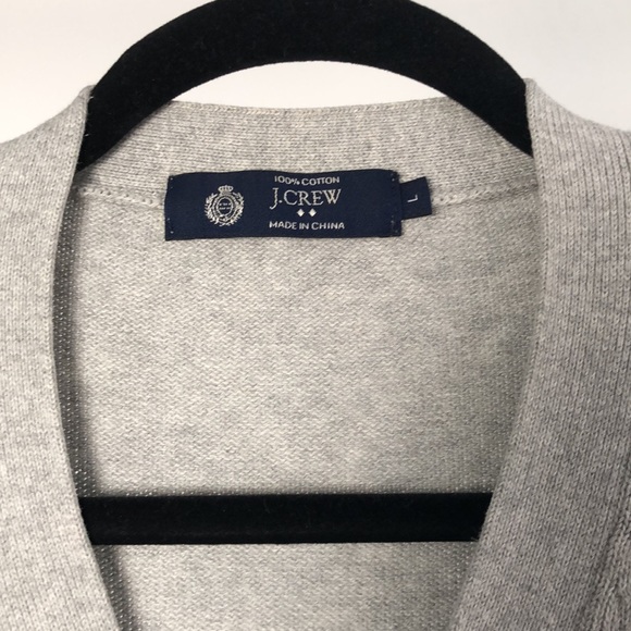 Used J.Crew Button-Up Cardigan in Grey. - Picture 2 of 3